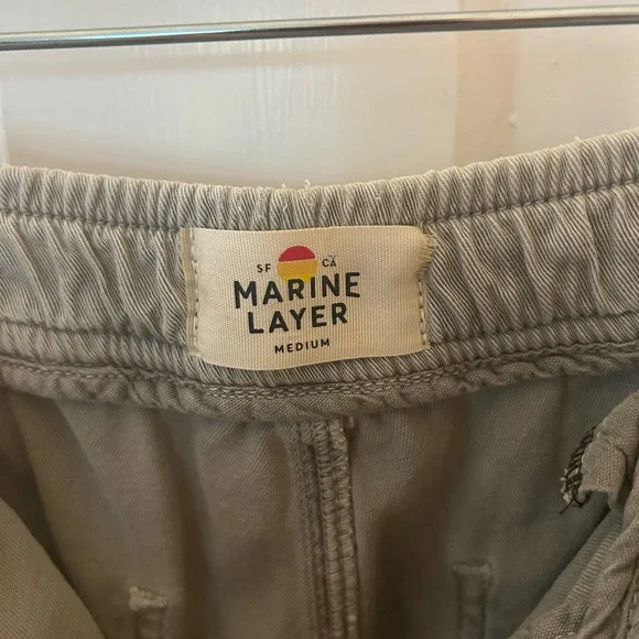 MARINE LAYER SATURDAY PANT IN FADED OLIVE SIZE MEFIUM - Picture 3 of 7